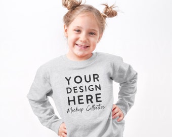 Kids Sweatshirt Mockup | Toddler Sweatshirt Mockup | Children’s Lifestyle Mockup  | Rabbit Skins 3317