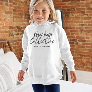 Kids Hoodie Mockup | Toddler Hoodie Mockup | Kids Model Mockup | Children’s Lifestyle Mockup |  | Rabbit Skins 3326