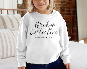 Kids Sweatshirt Mockup | Toddler Sweatshirt Mockup | Children’s Lifestyle Mockup  | Rabbit Skins 3317