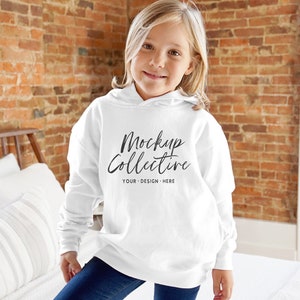 Kids Hoodie Mockup | Toddler Hoodie Mockup | Kids Model Mockup | Children’s Lifestyle Mockup |  | Rabbit Skins 3326