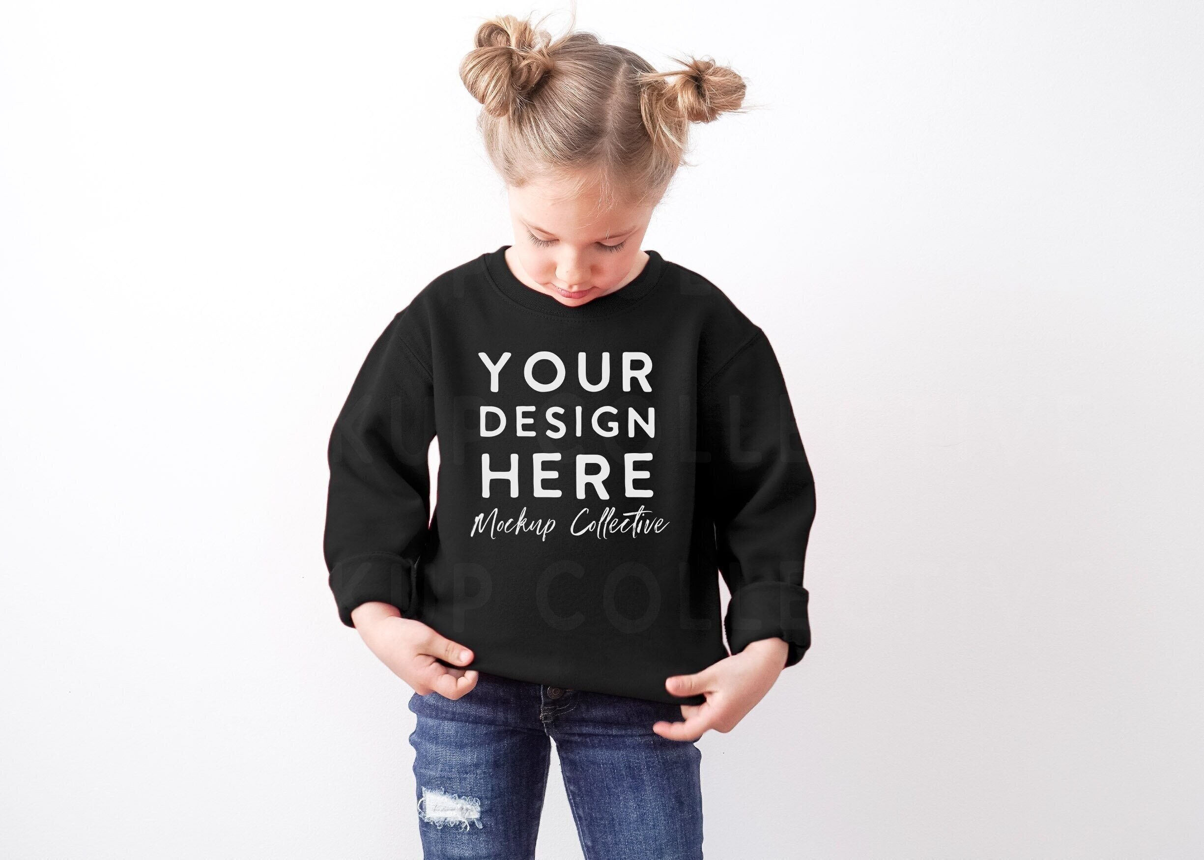 Kids Sweatshirt Mockup | Toddler Sweatshirt Mockup | Children’s Lifestyle Mockup  | Rabbit Skins 3317