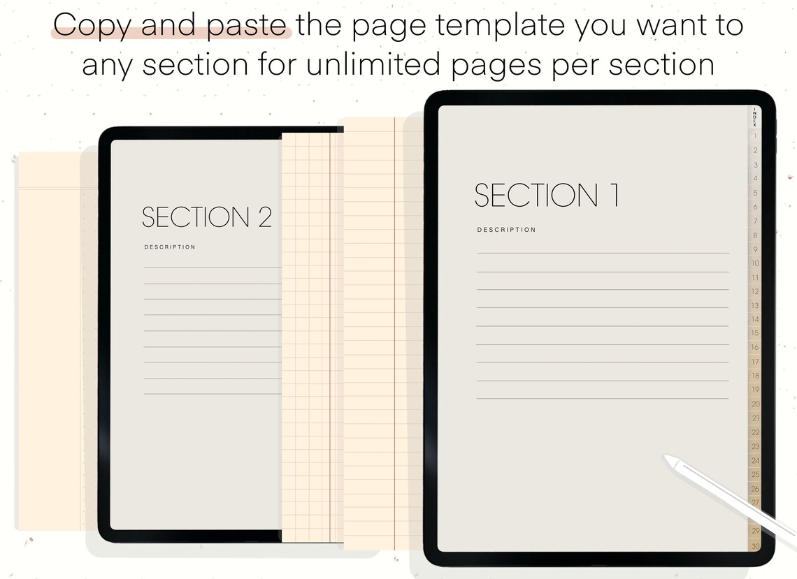 Digital Notebook GoodNotes Notability and Noteshelf Etsy