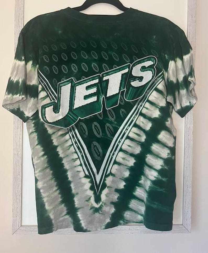 VINTAGE RARE 2000's - New York JETS - Reworked Rhinestone Tee - Etsy