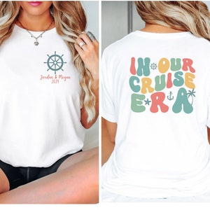 Personalized Couple Cruise Shirt,Cruise Couples Tee,Custom Year Anniversary Cruise Shirt,Matching Couples cruise tee,Couples Cruise TShirt
