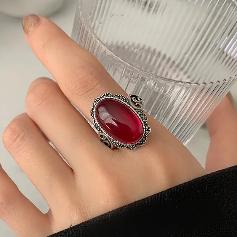 Red stones 2024 for rings