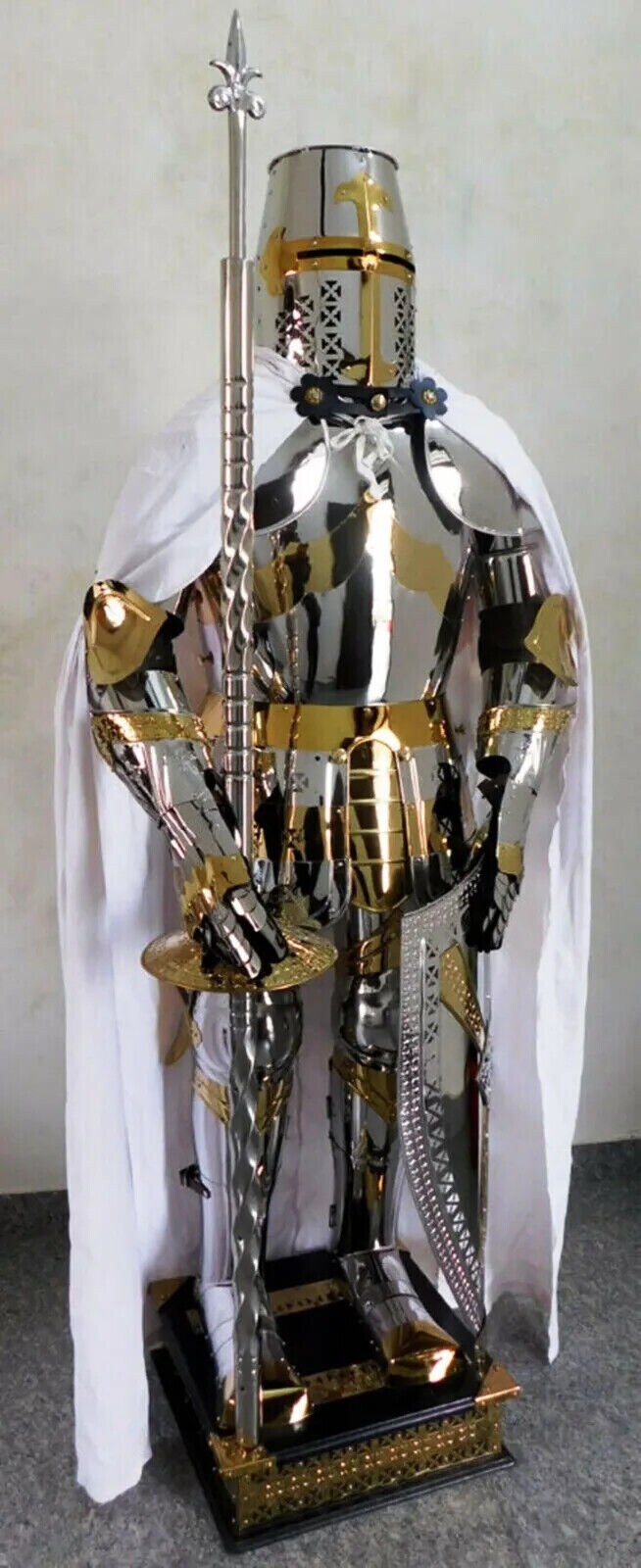 Medieval Knight Wearable Suit of Armor Crusader Combat Body Etsy