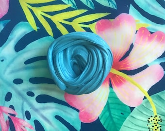 Aqua-Blue Fluffy Foam Slime