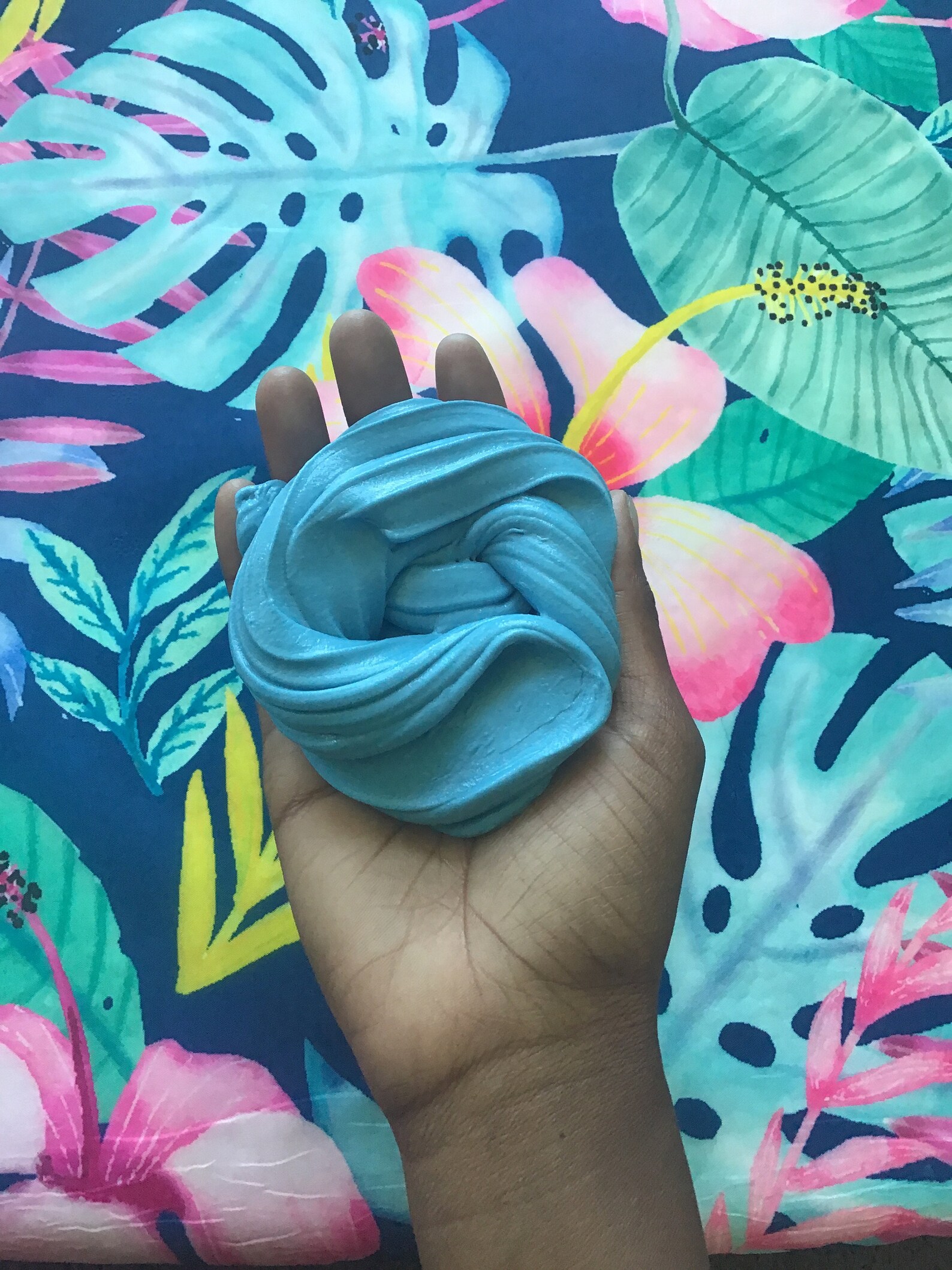 Aquablue Fluffy Foam Slime Etsy