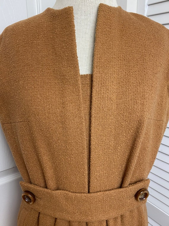 Vintage Wool-blend Sheath Dress & Jacket, Retro S… - image 2