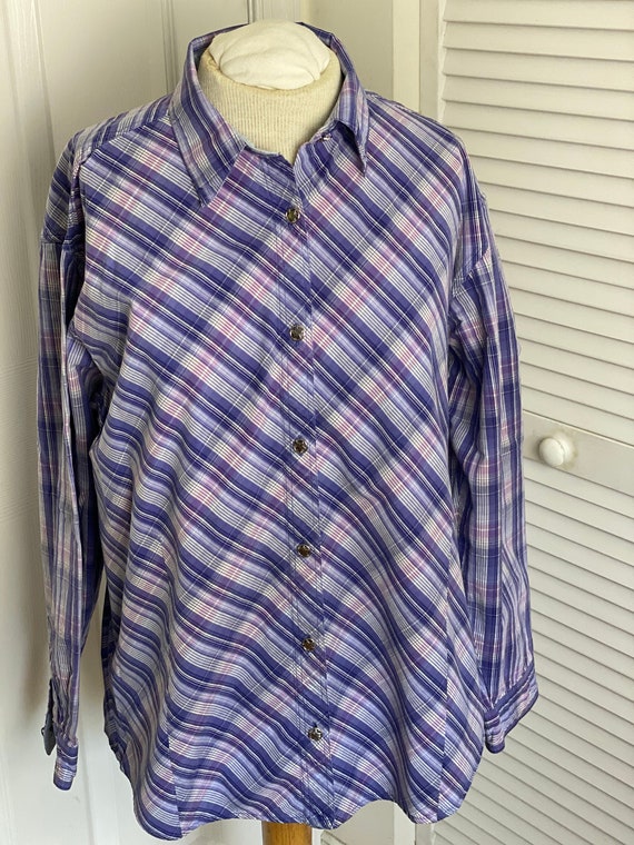 Wrangler Blues Shirt/Ladies Wrangler Shirt/Purple 