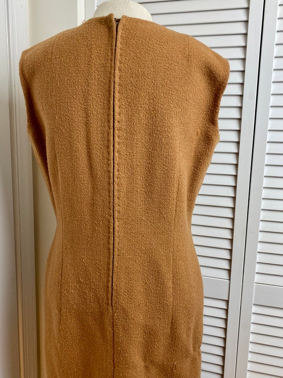 Vintage Wool-blend Sheath Dress & Jacket, Retro S… - image 7