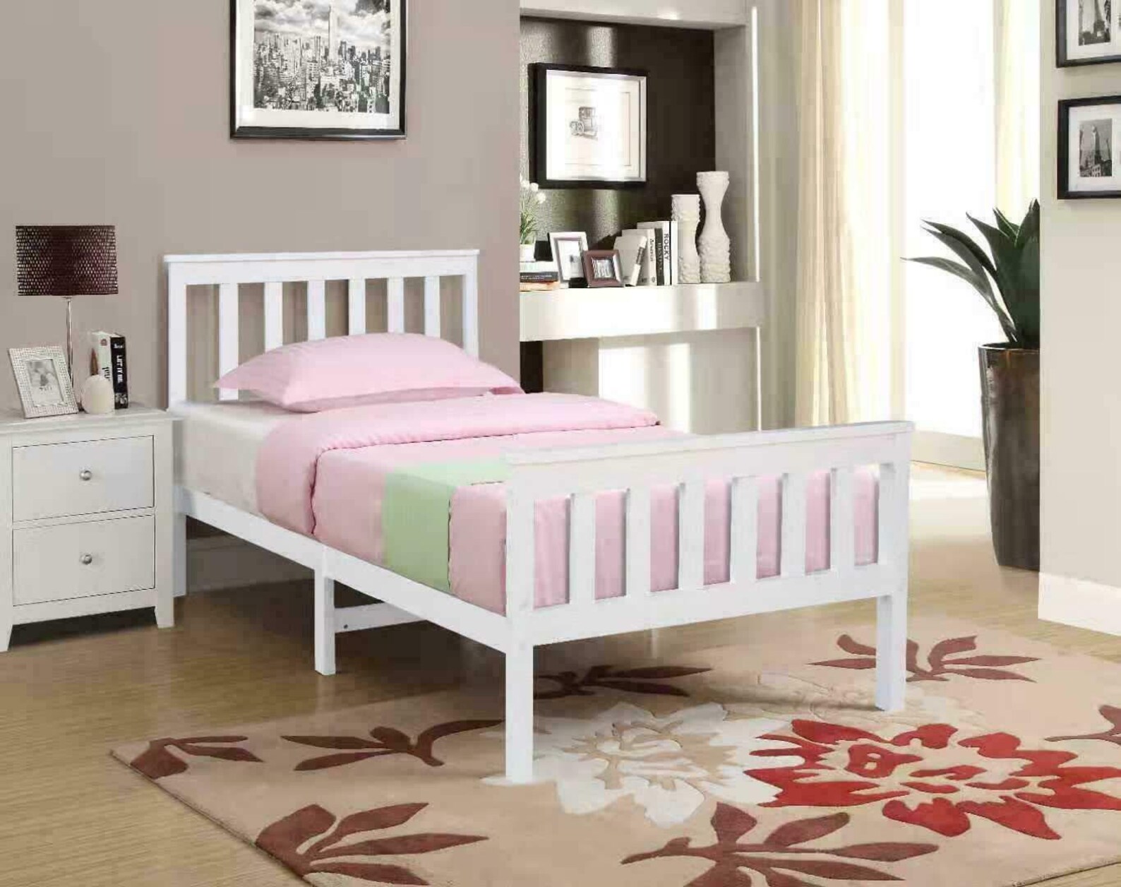 Bed Frame Single Double Small Double Bed Pinewood Wooden Etsy