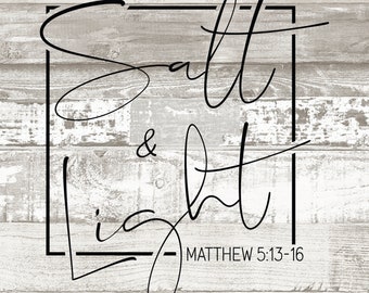 Salt and Light SVG cut file