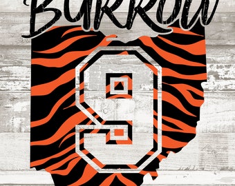 Joey Burrow Ohio SVG