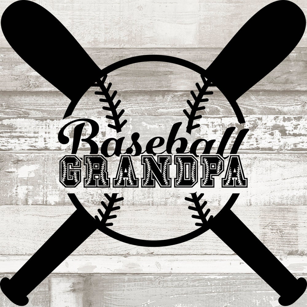 Baseball Grandpa SVG Design Bundle Etsy