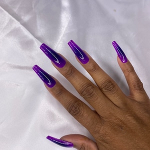 Aura Nails | Press On Nails | Purple Nails