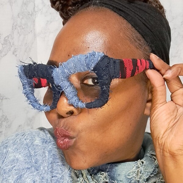 Plaid Eyeglasses Etsy