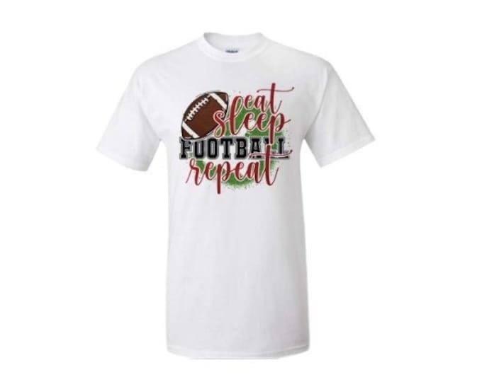 Football Eat Sleep & Repeat tshirt, Football Love Shirt, Football Cheetah Shirt, Football Shirt, Football Lover Shirt, Football Fan Shirt
