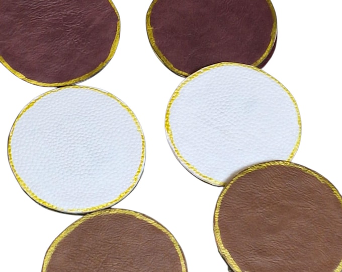 Faux Leather Statement Earrings: 3.5in Bold Post Earrings