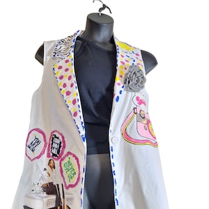Upcycled Broken Affirmations Blazer - Upcycled vest