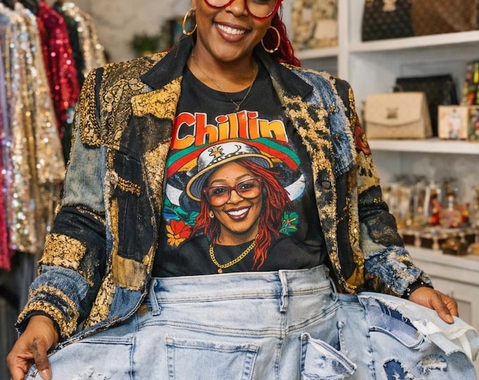 Upcycled Denim Distressed Skirt Belt