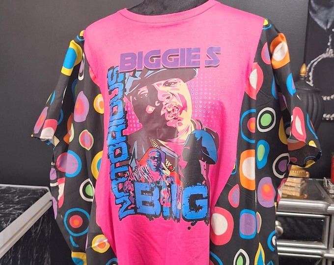 Upcycled "Biggie"Band Tee: Upcycled tshirt