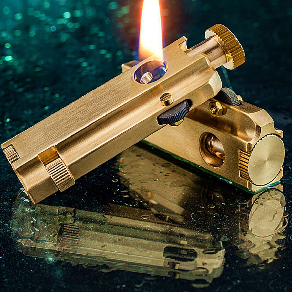 Wheel Kerosene Lighter,vintage Trench Lighter Pure Copper Creative