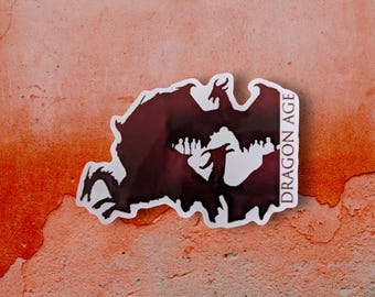 Dragon Age Vinyl Sticker, Features Iconic Dragon Age Design, Gamer Gift for RPG Fans, Perfect Gift for Gamers, Dragon Age Gifts, Dragon Age