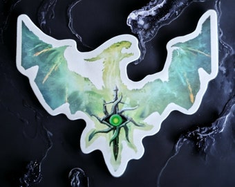 Dragon Age Inquisition Sticker, Inquisition Dragon Sticker, Design for personalizing laptops and notebooks, perfect gamer gift