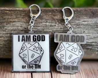 DnD DM Keychain, Funny Dungeons & Dragons Accessory, Perfect for Gamers, Gift for Boyfriend, Humorously Crafted Dungeon Master Gift