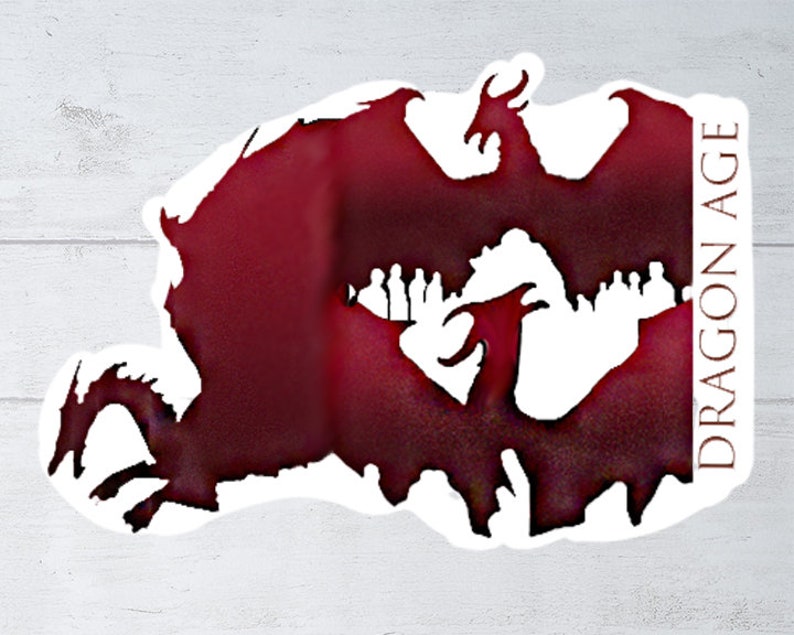 Dragon Age Print and Sticker Video Game Art Gift for Gamer - Etsy