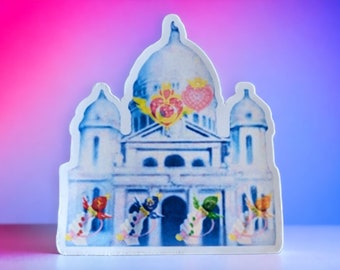 Sailor Moon Crystal Palace Sticker, Colorful Sailor Scouts Stick for Decor, Perfect Gift for Fans of Anime, Gift for Anime Lovers