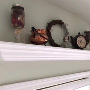 Over Door Shelf - Over Window Shelves - Crown Molding Shelves - Floating Shelf - Display Shelf - Window Shelf - Door Shelf