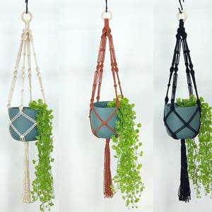 Macrame Plant Hanger, Pot Plant Holder, Boho Hanging Decor, Pot Plant Hanger, Plant Lover Gifts