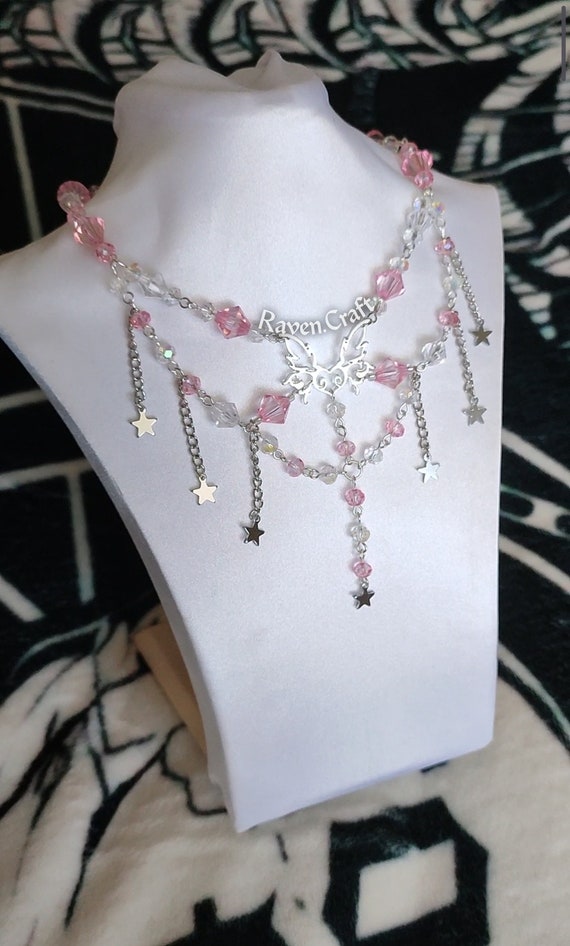 Pink jewelry aesthetic deals