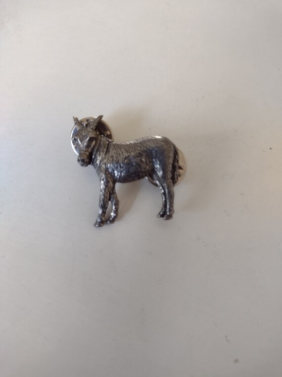 Vintage A E Williams Pewter Pony Brooch