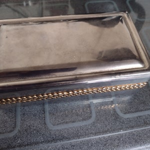 Vintage Silver Plated and Gold Plated Jewellery Box