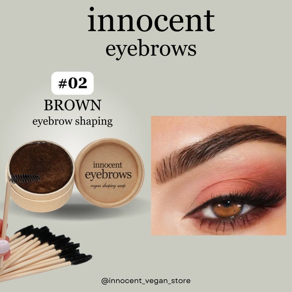 Savon brun teinté pour sourcils - Savon coiffant végétalien pour des sourcils beaux et durables - Obtenez une élégance sans effort avec ce produit végétalien sur Etsy