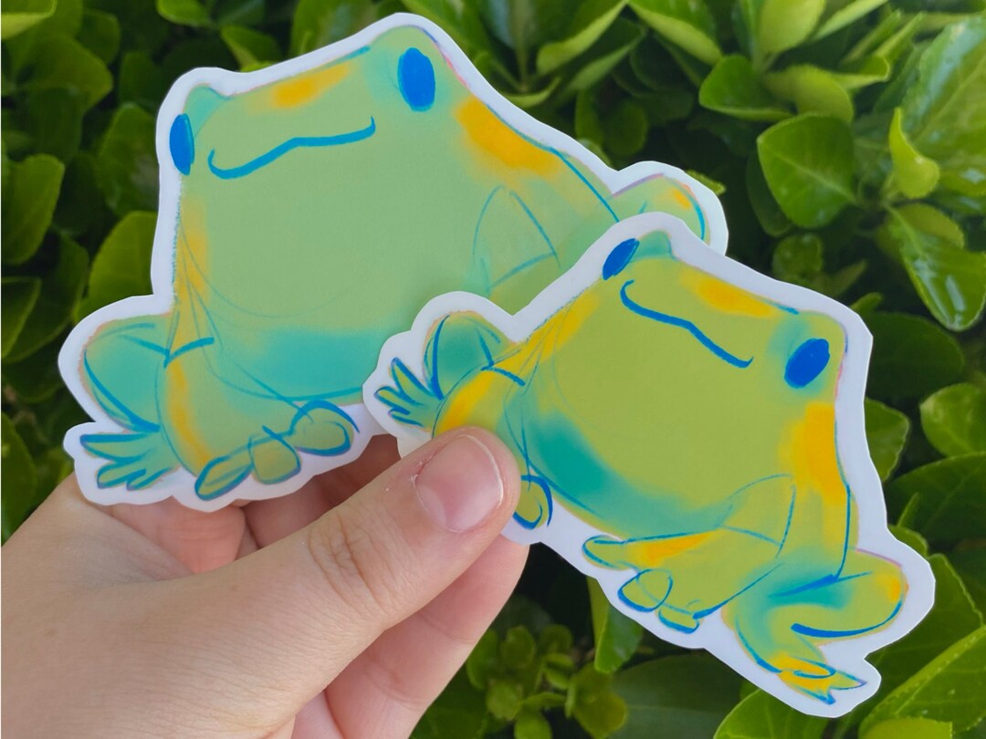 Frog Sticker - Etsy