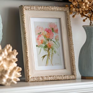 Peony Print, Floral Wall Art, Flower Decor, Botanical Watercolor Painting, Gift For Her, Pink Peonies Artwork, Garden Decor, Fine Art Giclee