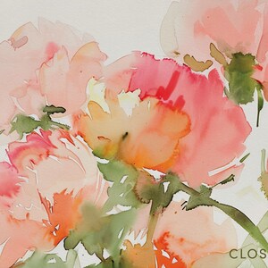 Peony Print, Floral Wall Art, Flower Decor, Botanical Watercolor Painting, Gift For Her, Pink Peonies Artwork, Garden Decor, Fine Art Giclee