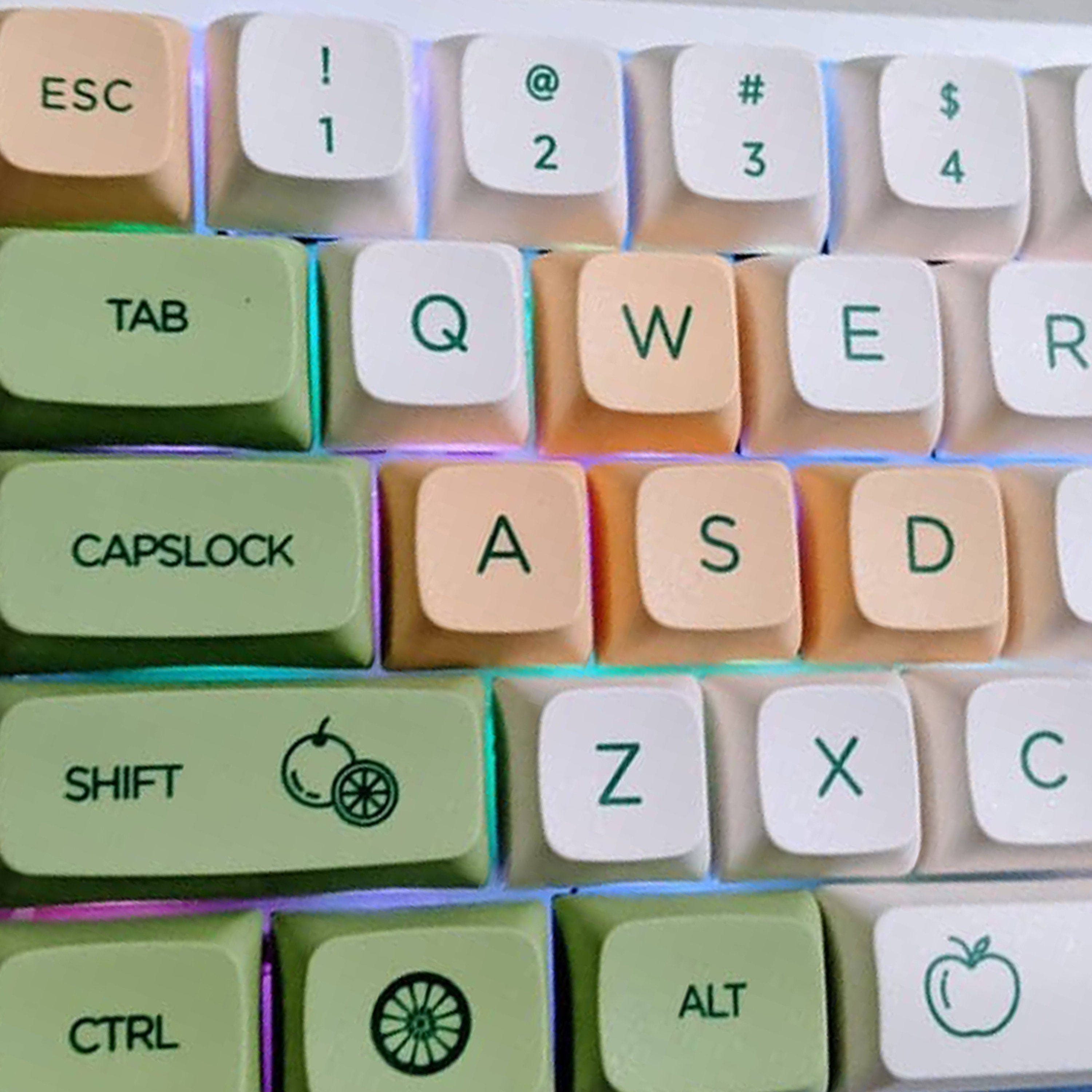 Fruits Keycaps Set Keycap Set Custom Keycaps Top Keycap Etsy