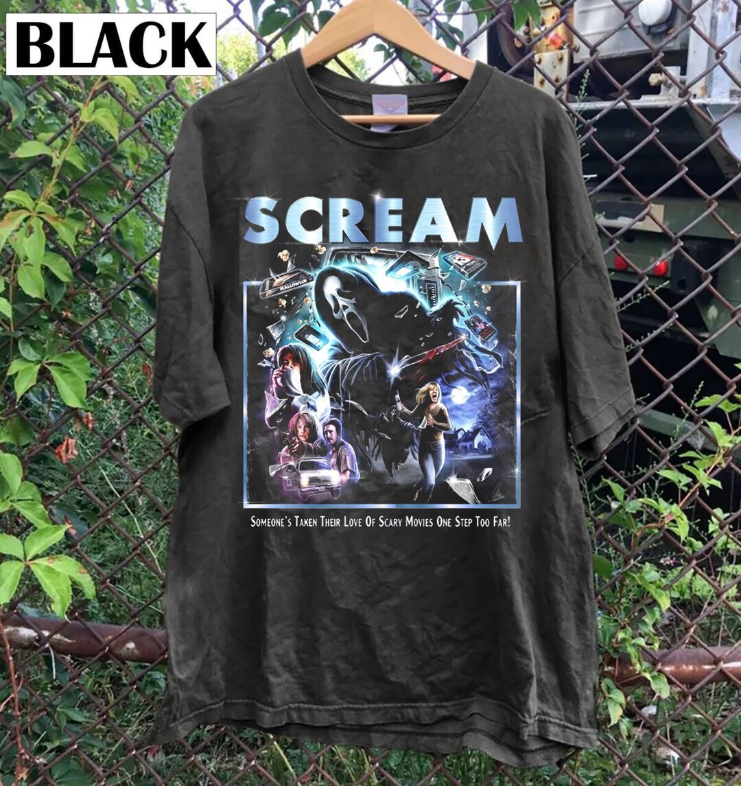 Scream Movie Tshirt, Scream Vintage Halloween Tshirt, Scream Shirt, Scream Movie T Shirt Gift