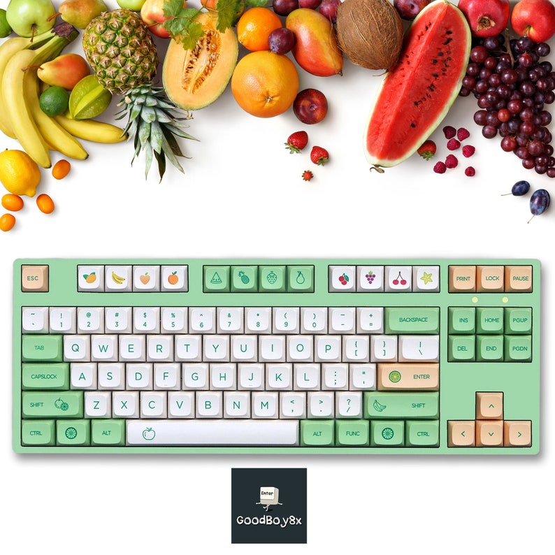 Fruits Keycaps Set Keycap Set Custom Keycaps Top Keycap Etsy