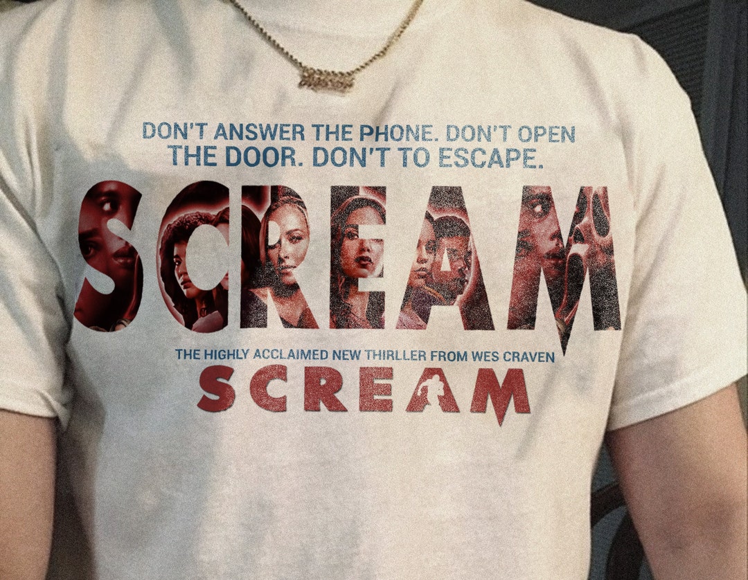 Scream Movie Tshirt Scream Movie Vintage Shirtvintage Etsy