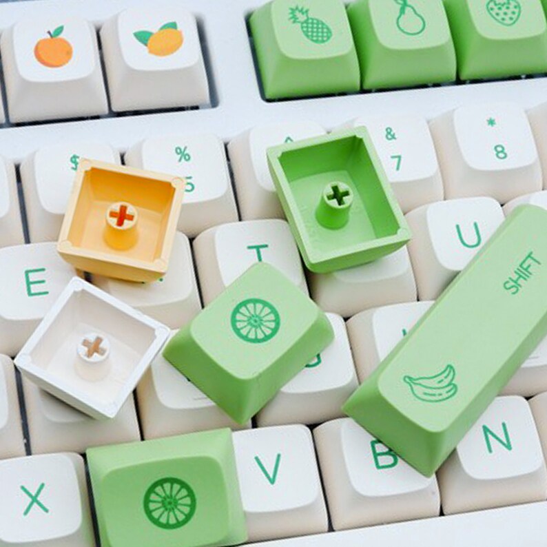 Fruits Keycaps Set Keycap Set Custom Keycaps Top Keycap Etsy