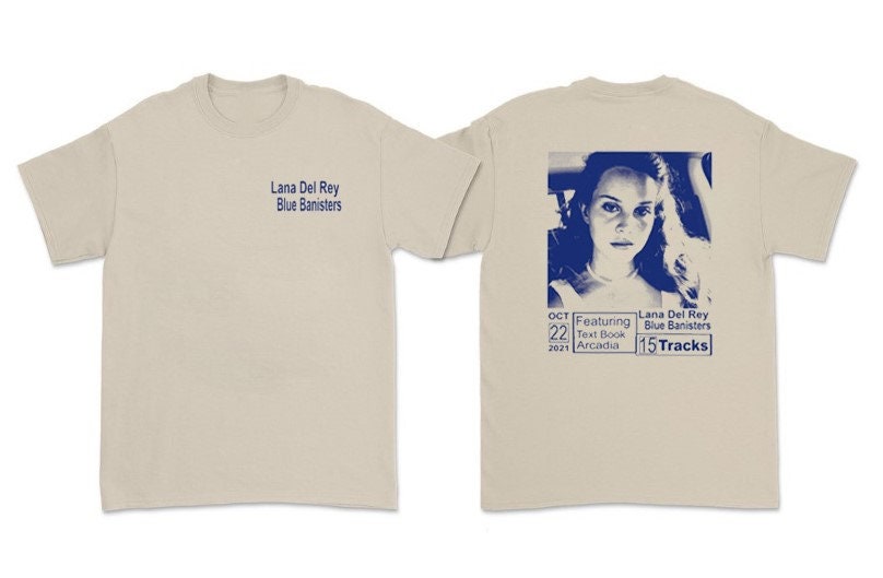Discover Lana Del Rey T shirt, Lana Del Rey- Blue Banisters Poster T-shirt
