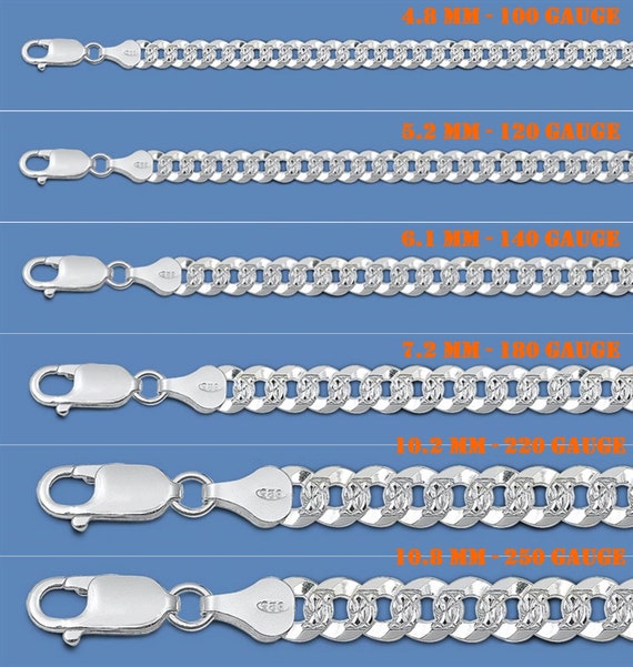 Flat sterling silver sale chain
