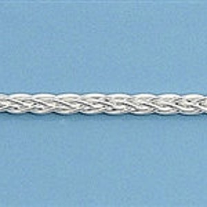 925 Sterling Silver Wheat Chain, Silver Spiga Chain, Sterling Silver Chain, Mens Womens Chain, Wheat Necklace, Made in Italy 1.0mm-3.4mm image 5