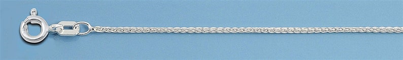 925 Sterling Silber Weizen Kette, Silber Spiga Kette, Sterling Silber Kette, Herren Damen Kette, Weizen Halskette, Made in Italy 1.0mm-3.4mm Bild 5